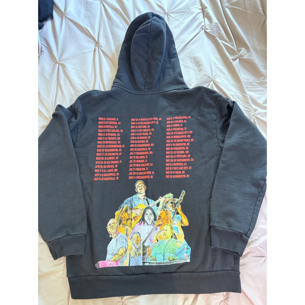 Zach Bryan The Quittin Time Tour 24 Hoodie Black Concert Merch Mens Large